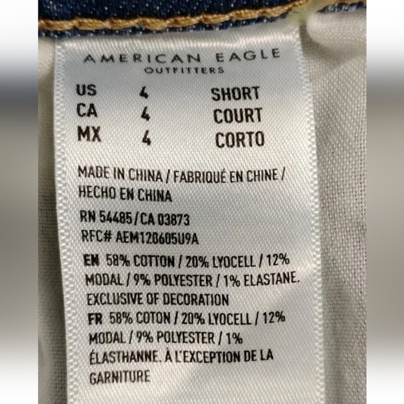 American Eagle Highest Rise 90's Boyfriend Jeans Women's Size 4 Short NWT - Picture 5 of 6